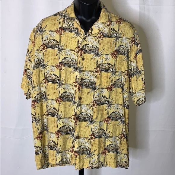 Ocean Pacific Menswear Hawaiian silk shirt size XL - Picture 1 of 3